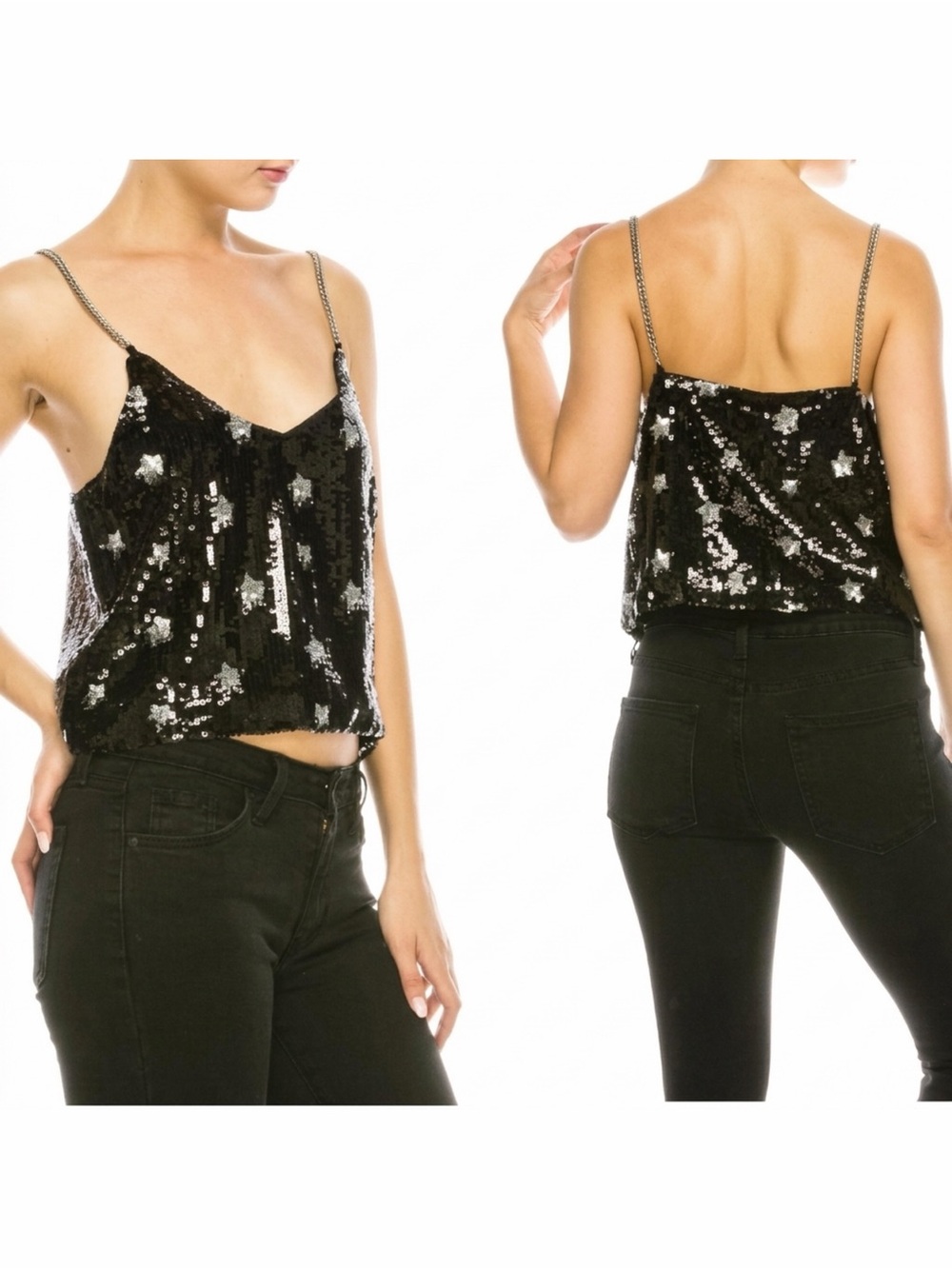 NWT Dance and Marvel Sequin Crop Top size medium
